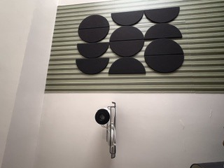Google Home Mini and projector